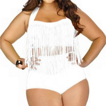 Load image into Gallery viewer, Island Rhythm Retro Tassel High-Waist Bikini Set