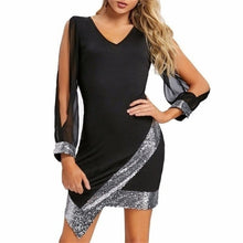 Load image into Gallery viewer, O-neck Midi Dress