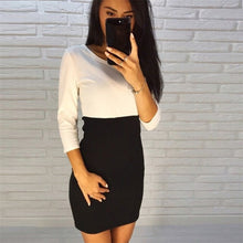 Load image into Gallery viewer, O-neck Midi Dress