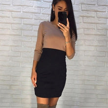 Load image into Gallery viewer, O-neck Midi Dress