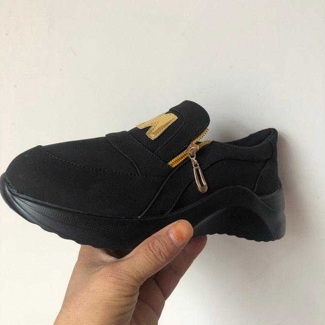 Chunky Sneakers Solid Color Platform Shoes