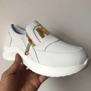 Chunky Sneakers Solid Color Platform Shoes