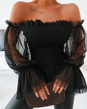 Load image into Gallery viewer, Off Shoulder Chiffon Blouse