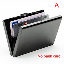 Load image into Gallery viewer, Anti-Scan RFID steel Metal Credit Card Holder Slim Blocking Wallet Case Business Card Protection Holder Case