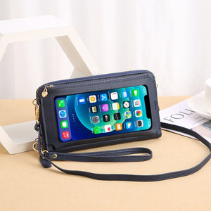 Crossbody Touchscreen Phone Mini Leather Crossbody Handbags