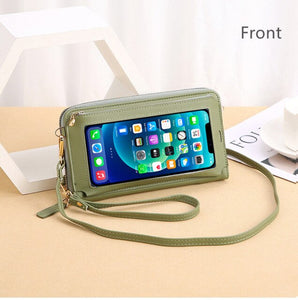 Crossbody Touchscreen Phone Mini Leather Crossbody Handbags