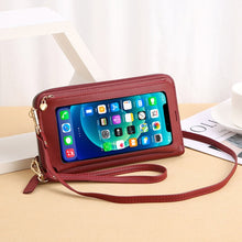 Load image into Gallery viewer, Crossbody Touchscreen Phone Mini Leather Crossbody Handbags