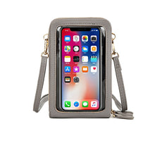 Load image into Gallery viewer, Touch Screen Shoulder Bag 3 Layers Phone Wallet Female Small Messenger Purse Phone Bag For iPhone Samsung Clutch Bags Universal