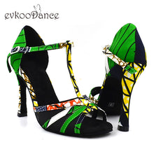 Load image into Gallery viewer, Dance Shoes - Green, Black and Yellow