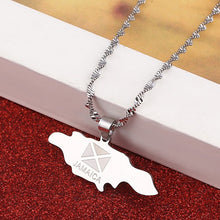 Load image into Gallery viewer, Jamaica Map Pendant Necklaces J