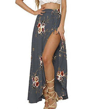 Load image into Gallery viewer, Floral print long maxi skirt
