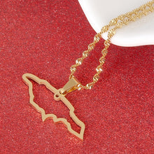 Load image into Gallery viewer, Jamaica Map Pendant Necklaces J