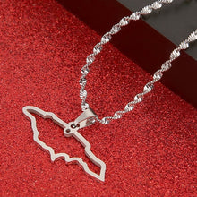 Load image into Gallery viewer, Jamaica Map Pendant Necklaces J