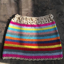 Load image into Gallery viewer, Rainbow Mini Crochet Skirt