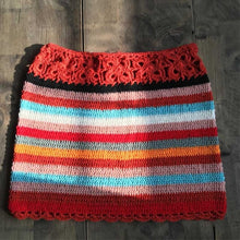 Load image into Gallery viewer, Rainbow Mini Crochet Skirt