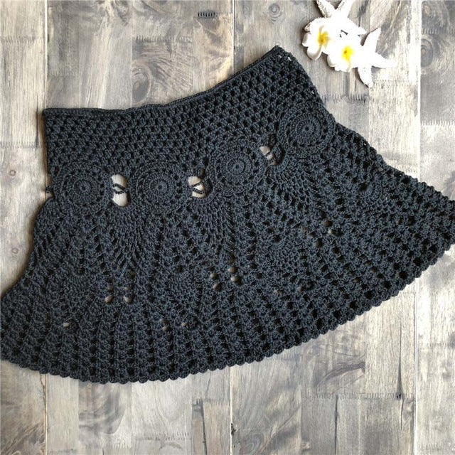 Floral Crochet Mini skirt