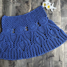 Load image into Gallery viewer, Floral Crochet Mini skirt