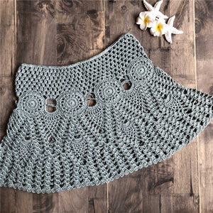 Floral Crochet Mini skirt