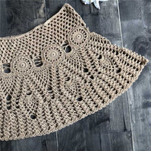 Load image into Gallery viewer, Floral Crochet Mini skirt