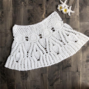 Floral Crochet Mini skirt