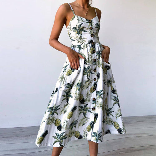 Floral Print Summer Dress