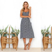 Load image into Gallery viewer, Floral Print Summer Dress