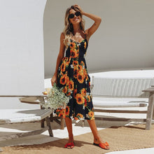Load image into Gallery viewer, Floral Print Summer Dress
