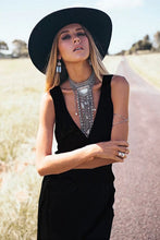 Load image into Gallery viewer, Tassel Deep v-neck Dress