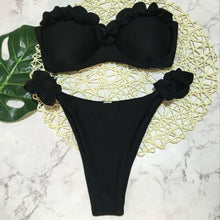 Load image into Gallery viewer, Strapless Lace Swimwear Padded Push-up